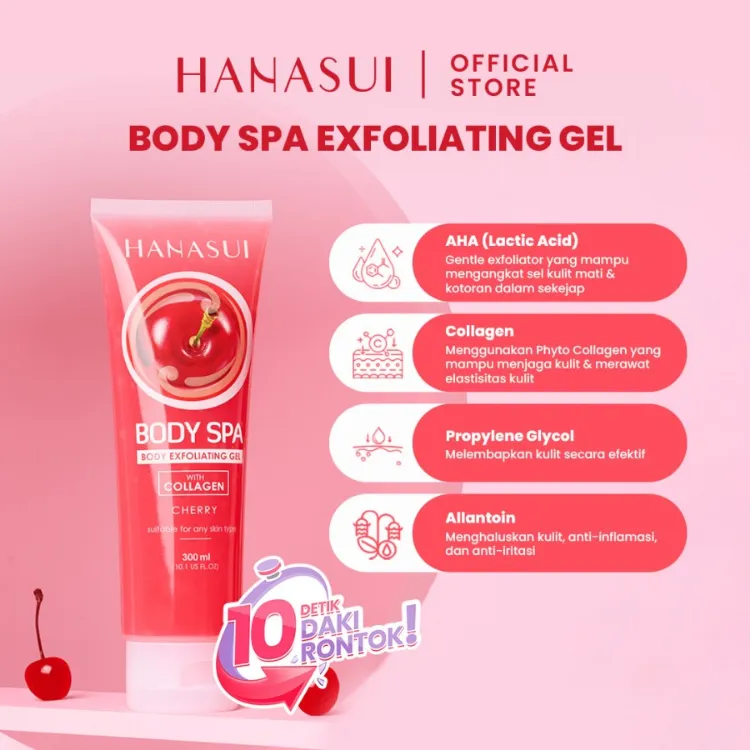 HANASUI EXFOLIATING GEL 300M CHERRY