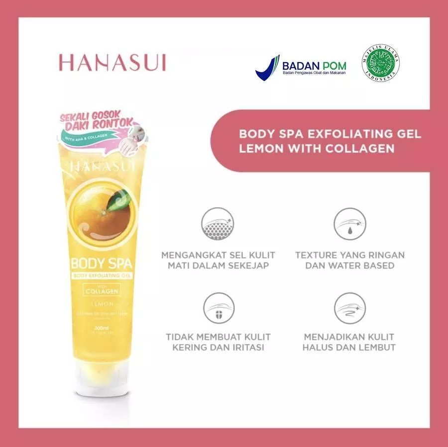 HANASUI EXFOLIATING GEL 300M LEMON
