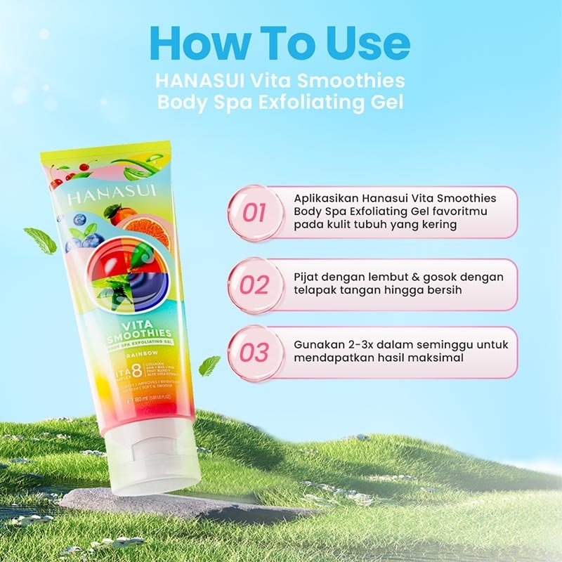 HANASUI EXFOLIATING GEL 300M RAINBOW