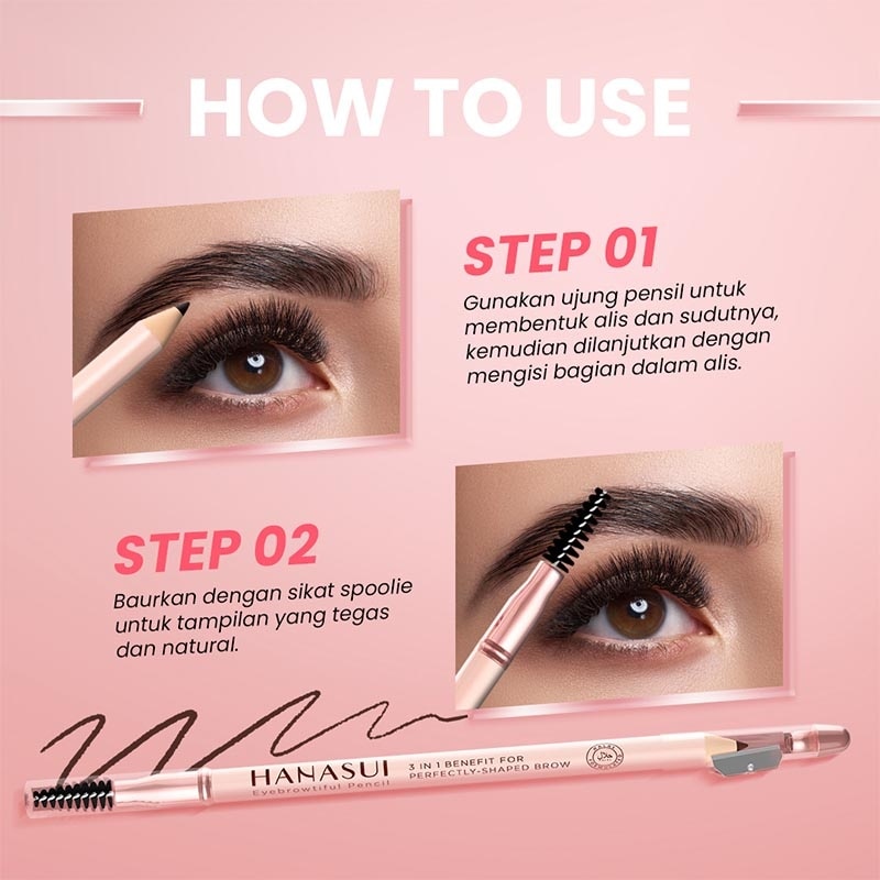 HANASUI EYE BROW PENCIL LIGHT BROWN
