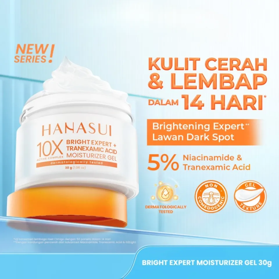 HANASUI MOIST GEL 30GR 10X BRIGHT TRANEXAMIC ACID