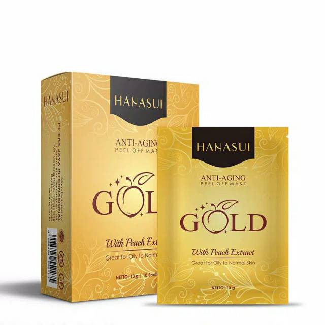 HANASUI PEEL OFF MASK 10G GOLD