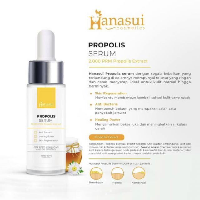 HANASUI SERUM 25ML PROPOLIS
