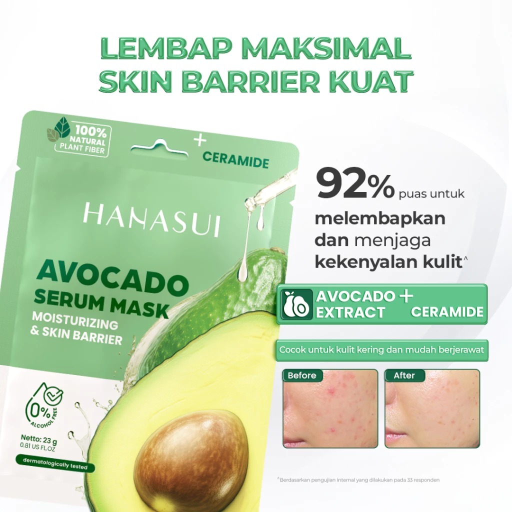 HANASUI SERUM MASK 23G AVOCADO