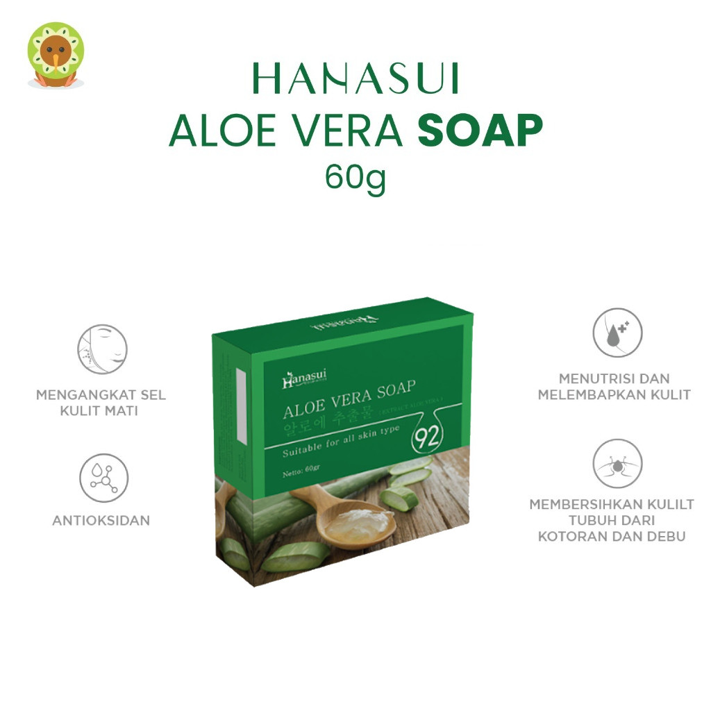 HANASUI SOAP 60G ALOE VERA