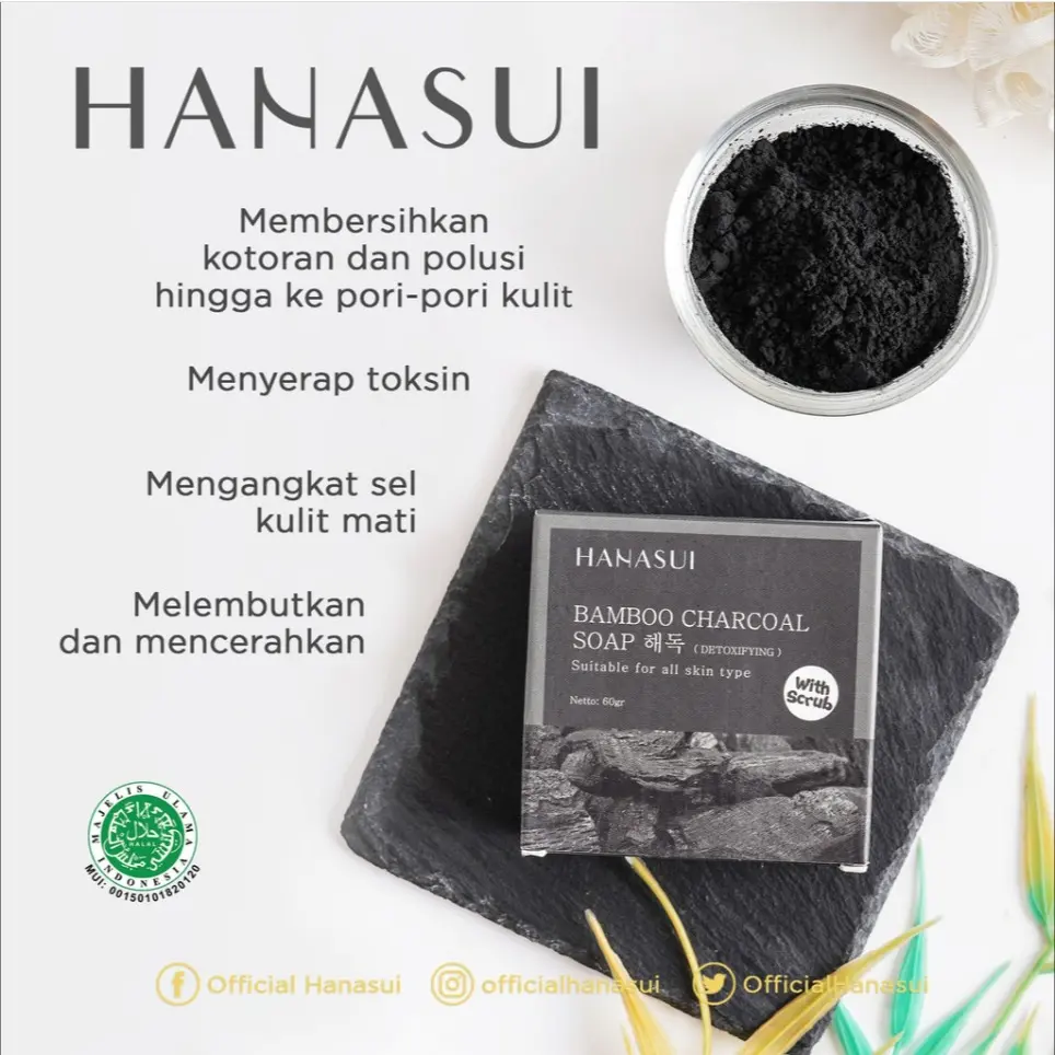 HANASUI SOAP 60G BAMBOO CHARCOAL