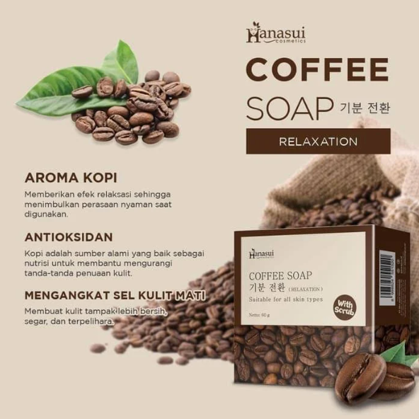 HANASUI SOAP 60G COFFE SOAP