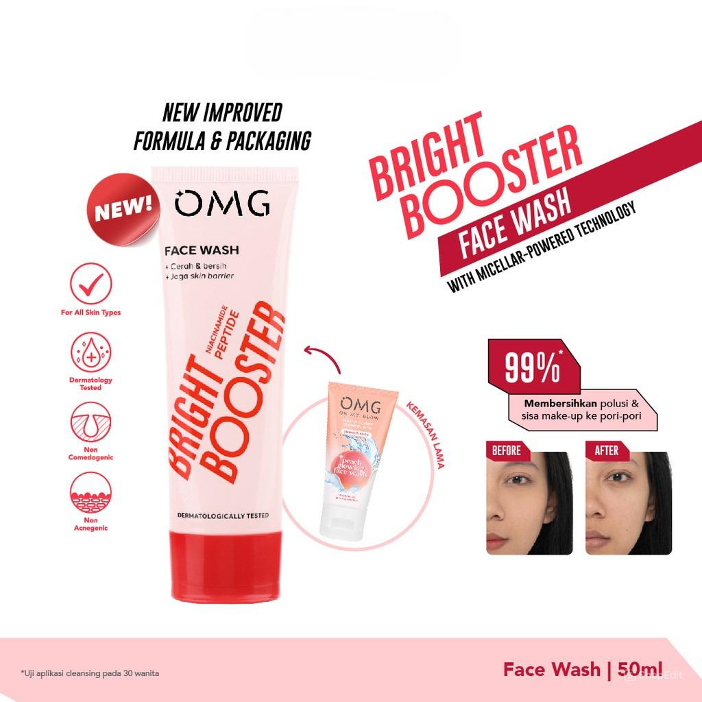 OMG BRIGHT BOOSTER FACE WASH 50G