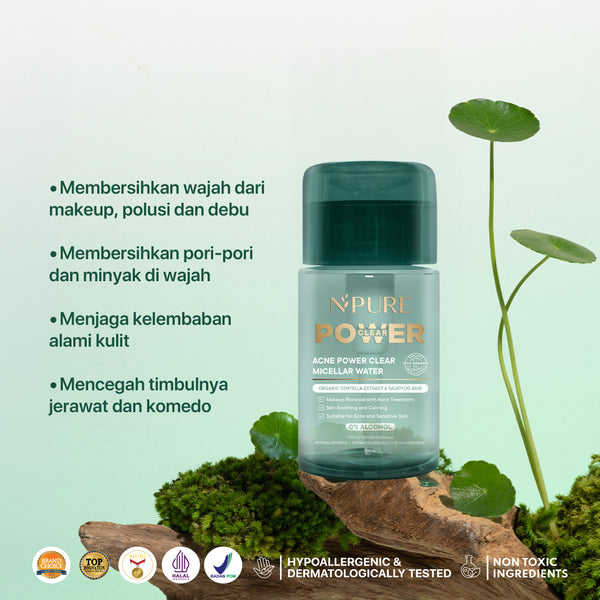 NPURE ACNE POWER CLEAR MICELLAR WATER 100ML