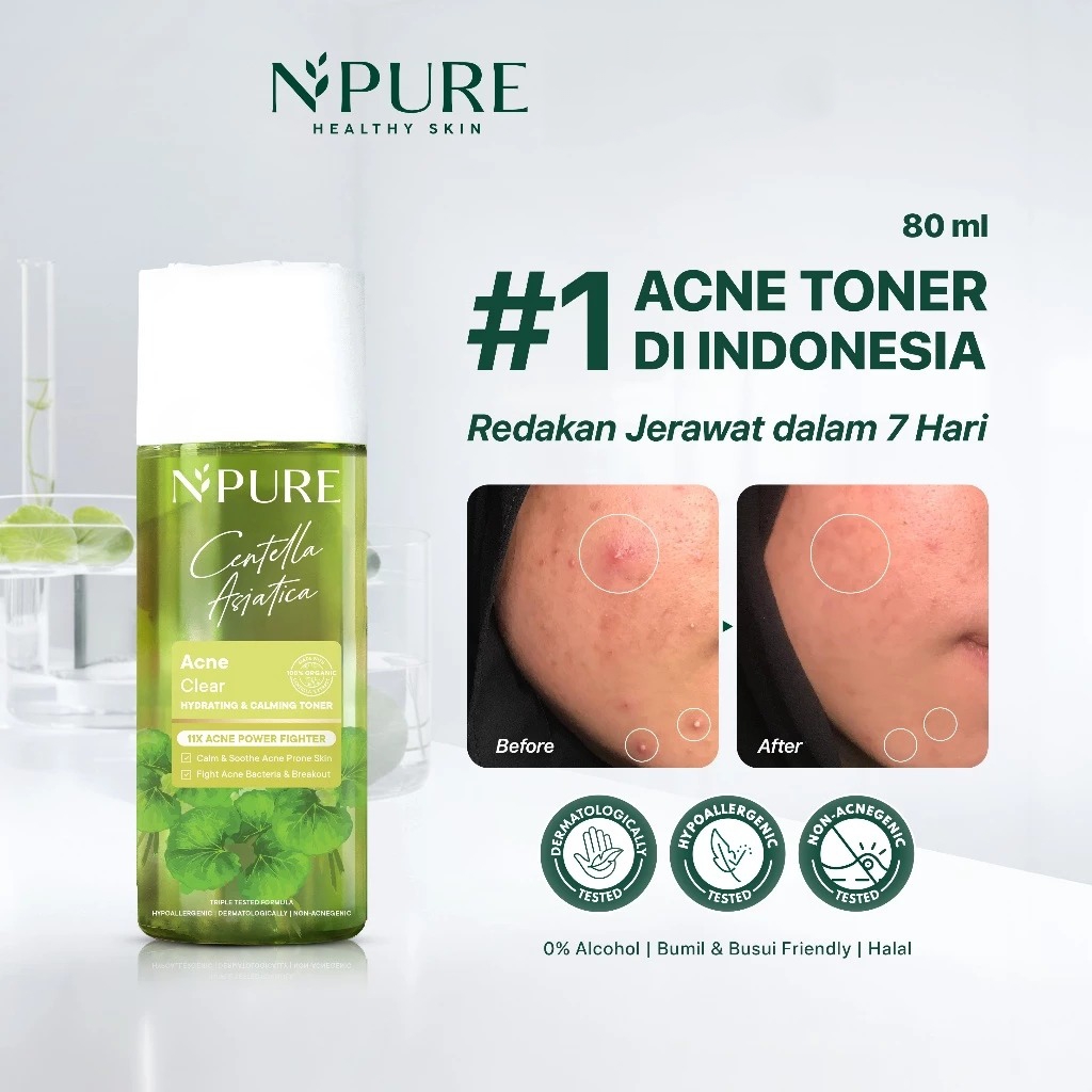 NPURE CENTELLA ASIA TICA FACE TONER 80ML