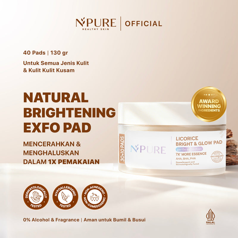 NPURE LICORICE LIGHT UP BRIGHTENING PAD 30PCS 100GR