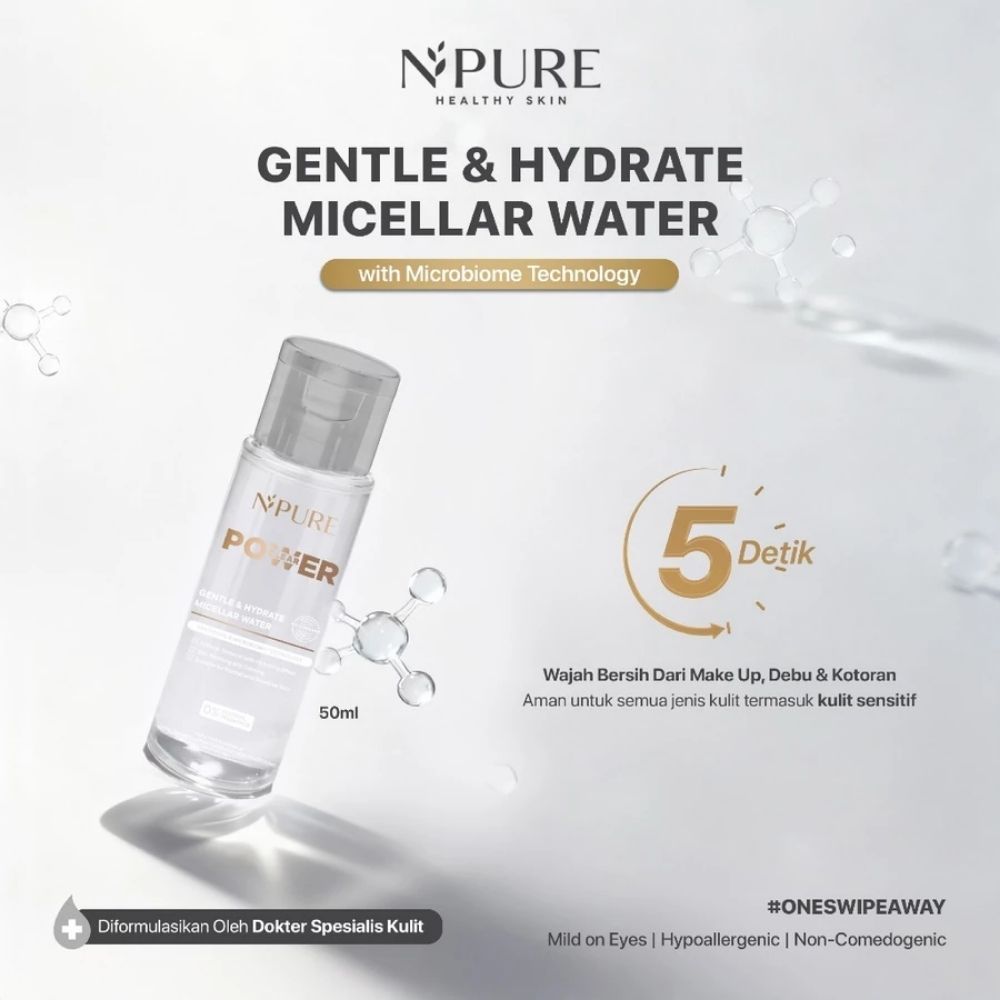 NPURE POWER GENTLE 7 HYDRATE MICELLAR WATER 50ML