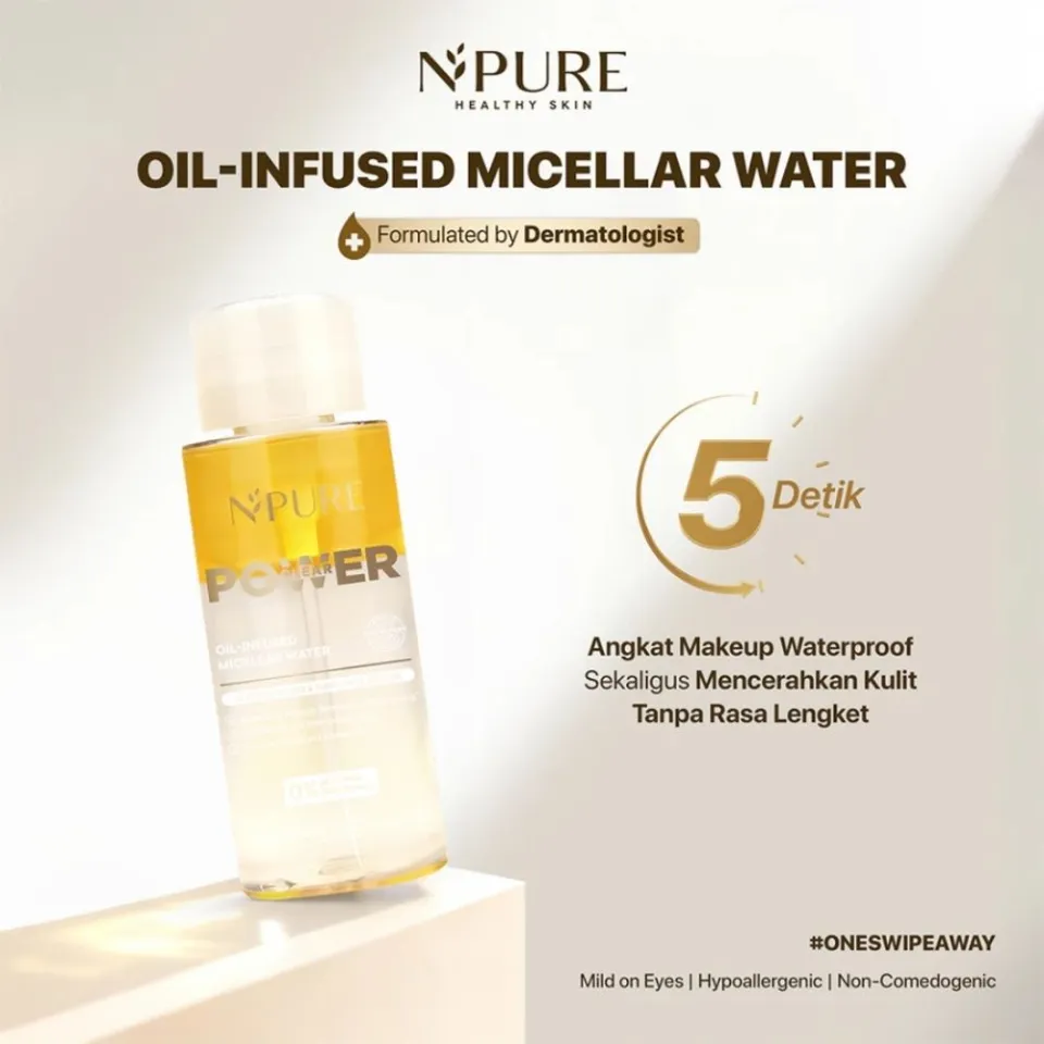 NPURE POWER OIL-INFUSED MICELLAR WATER 300ML