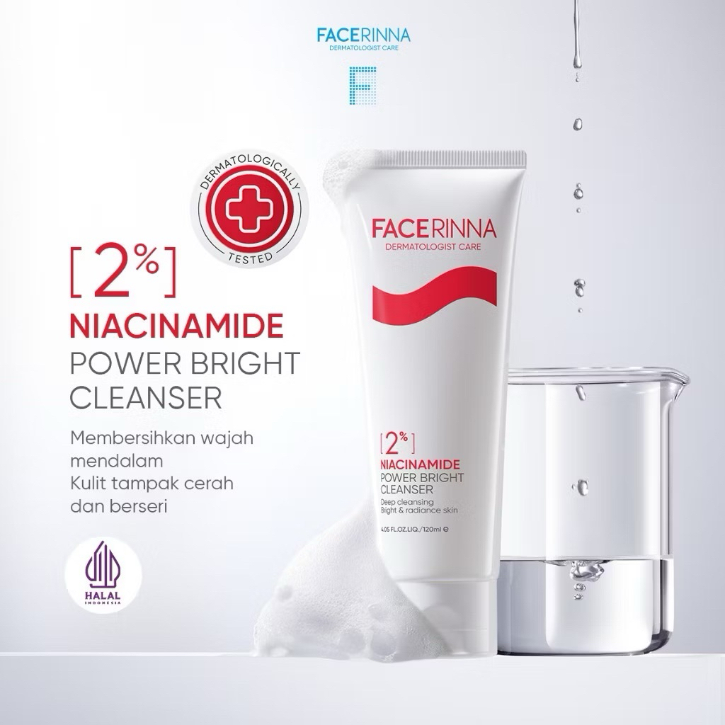 FACERINNA 2% NIACINAMIDE POWER BRIHGT CLEANSER 120ML