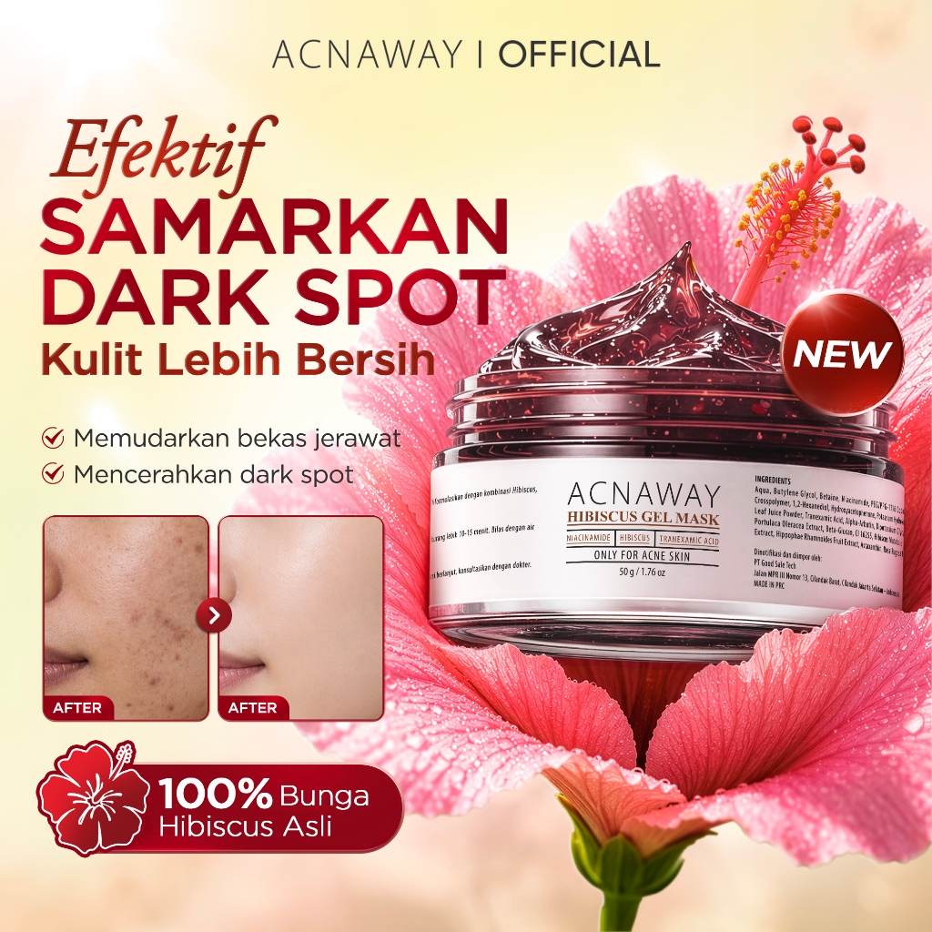ACNAWAY MUGWORT GEL MASK 50GR (MERAH)