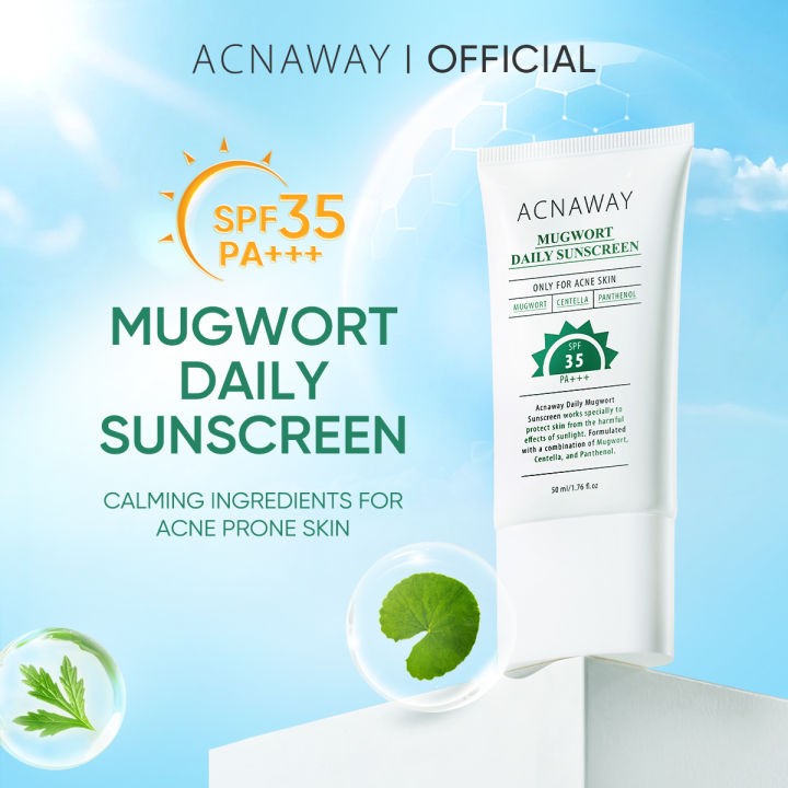 ACNAWAY SUNSCREEN 50ML MUGWORT DAILY