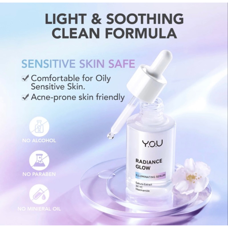 YOU RADIANCE SERUM 20ML RADIANCE GLOW ILLUMINATING 3X (PINK)