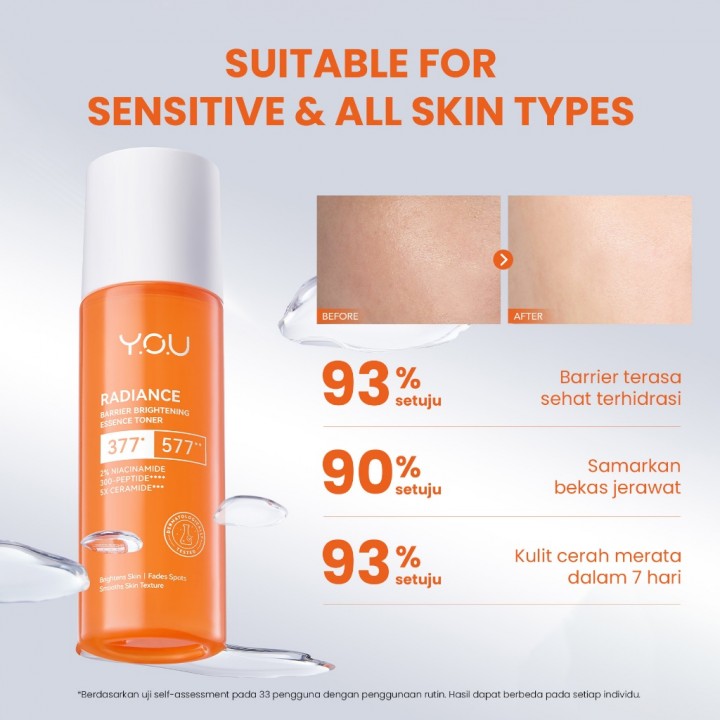 YOU RADIANCE BARRIER BRIGHTENING ESSENCE TONER 80ML