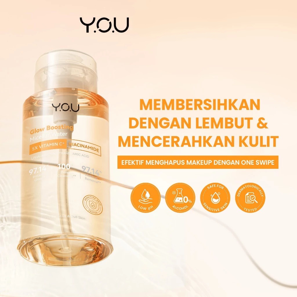 YOU MICELLAR WATER 300ML GLOW BOOSTING