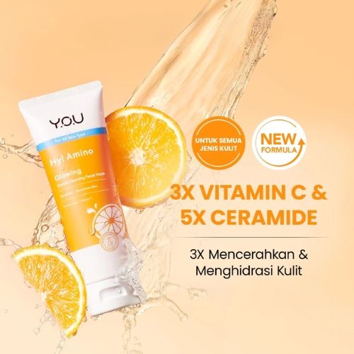 YOU FACIAL WASH 100G HY AMINO 2% NIACINAMIDE