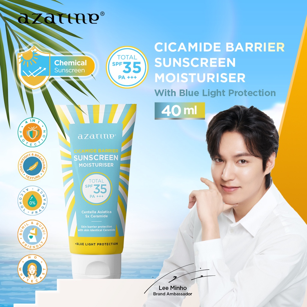 AZARINE CICAMIDE BARRIER SUNSCREEN MOIST SPF35 40GR