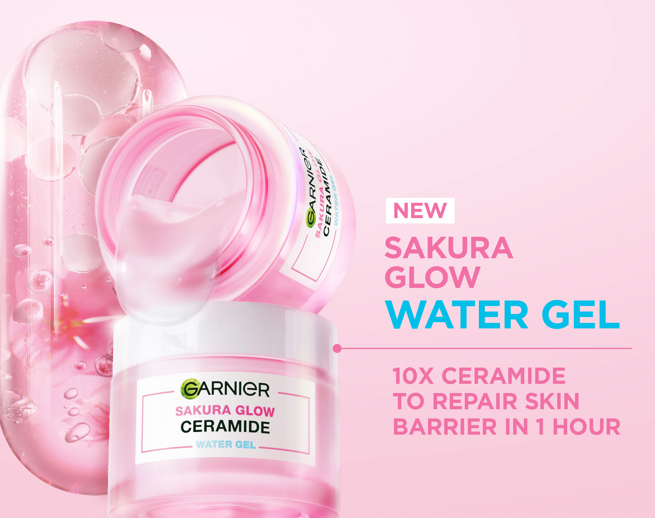 GARNIER SAKURA GLOW WATER GEL 50ML CERAMIDE