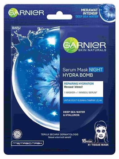 GARNIER SERUM MASK NIGHT HYDRA BOMB 28G