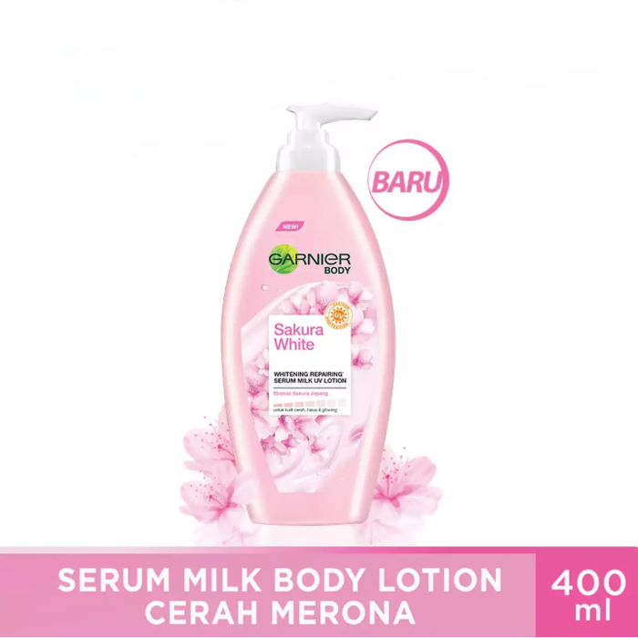 GARNIER SAKURA WHITE BODY LOTION SERUM 400ML