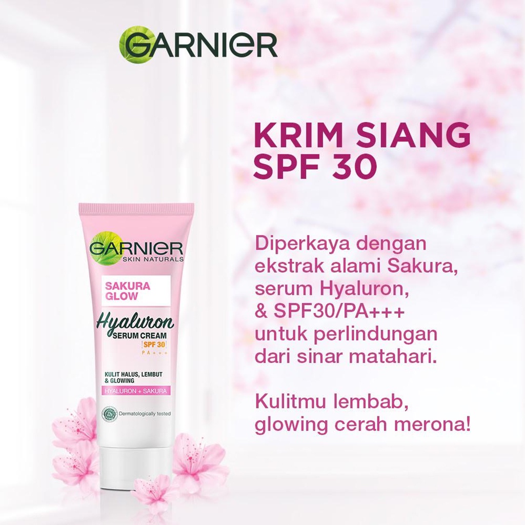 GARNIER SAKURA GLOW SERUM CREAM SPF 30PA++ 20ML