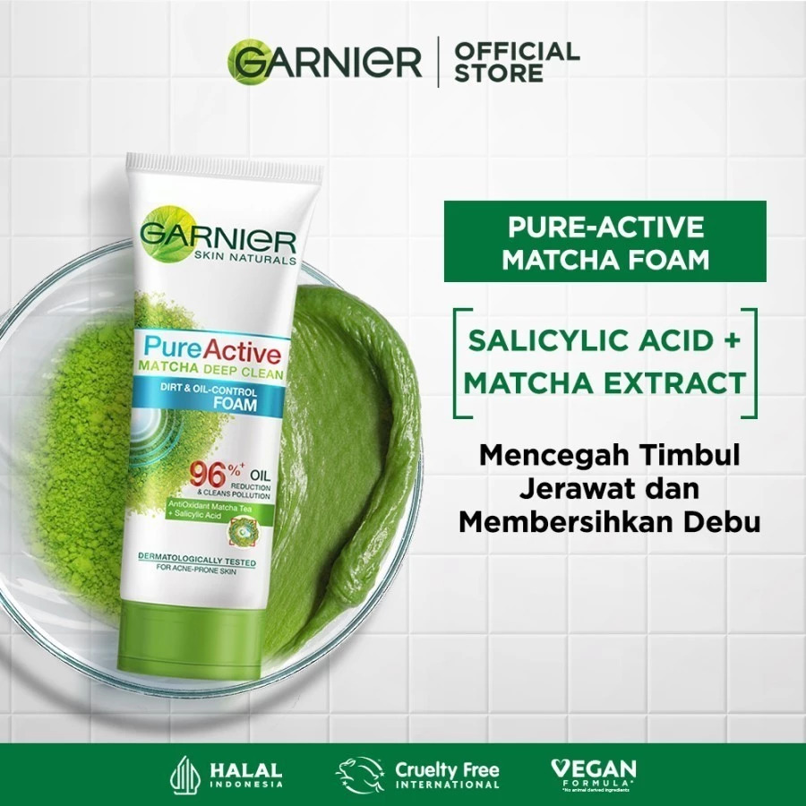 GARNIER PURE ACTIVE MATCHA FOAM 100ML