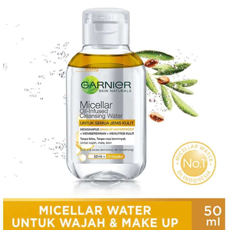 GARNIER MICELLAR CLEAN WATER 50ML OIL INFUSED