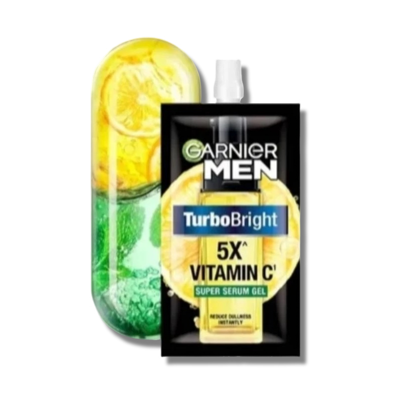 GARNIER MEN TURBO BRIGHT VIT C SERUM GEL 7ML
