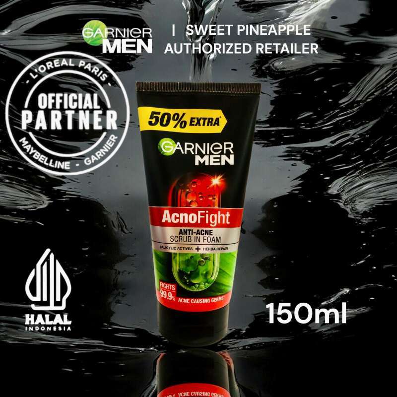 GARNIER MEN SCRUB IN FOAM 150ML ACNO FIGHT