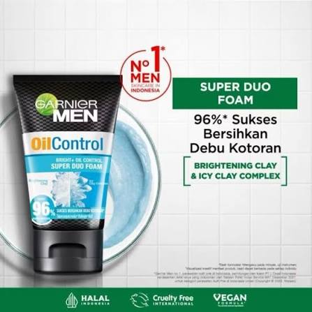 GARNIER MEN OIL CONTROL 50ML SUPER DUO FOAM