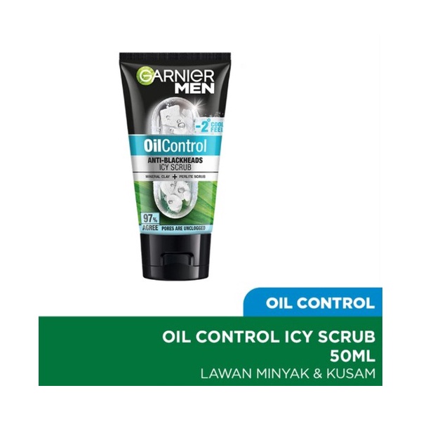 GARNIER MEN OIL CONTROL 50ML ICY SCRUB