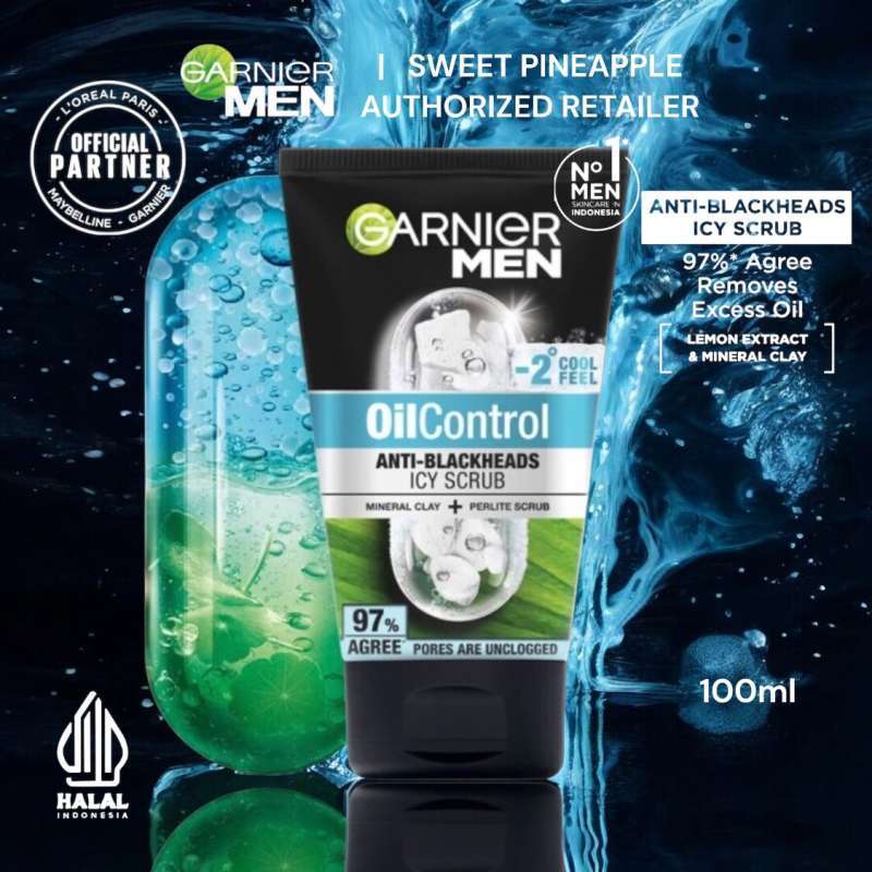 GARNIER MEN OIL CONTROL 100ML ICY SCRUB