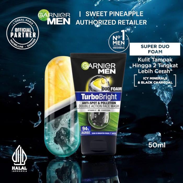 GARNIER MEN FOAM 50ML POWERWHITE