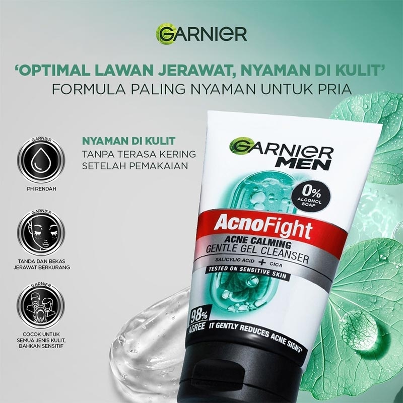 GARNIER MEN ACNOFIGHT 100ML GENTLE GEL CLEANSER