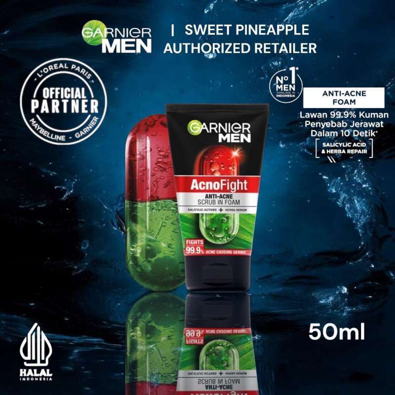 GARNIER MEN ACNO FIGHT 50ML SCRUB IN FOAM