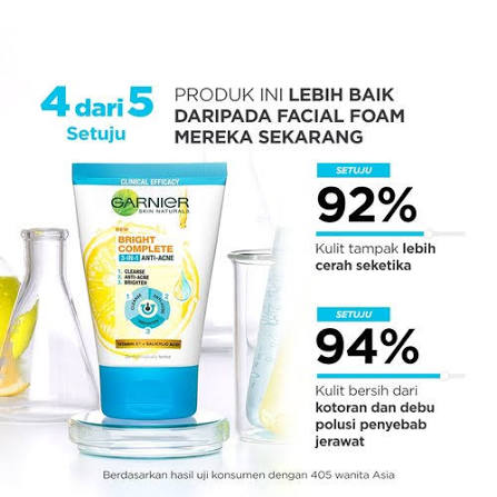 GARNIER FACE FOAM 100ML ACNE & OIL