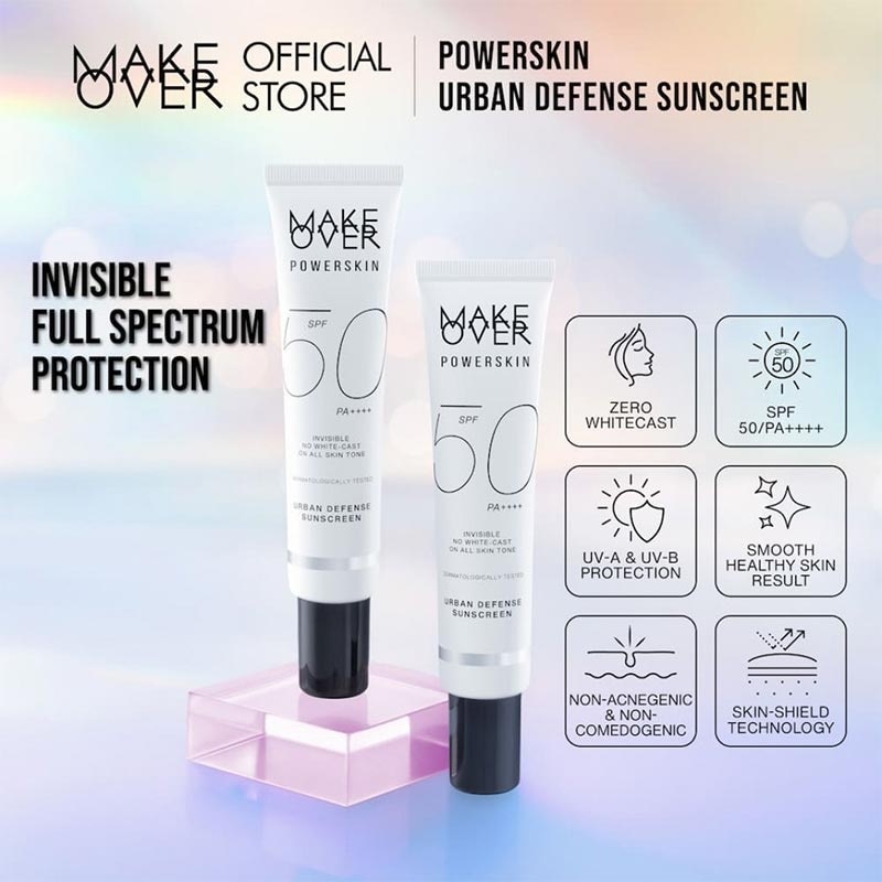 MAKE OVER POWERSKIN URBAN DEFENSE SUNSCREEN SPF50 40ML