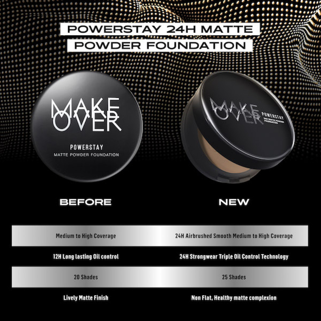 MAKE OVER POWERSTAY MATTE POWDER FOUND