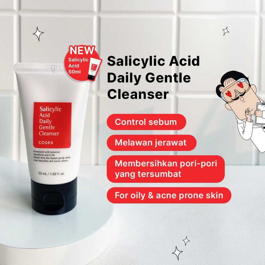 COSRX SALICYLIC ACID DAILY GENTLE CLEANSER 50ML