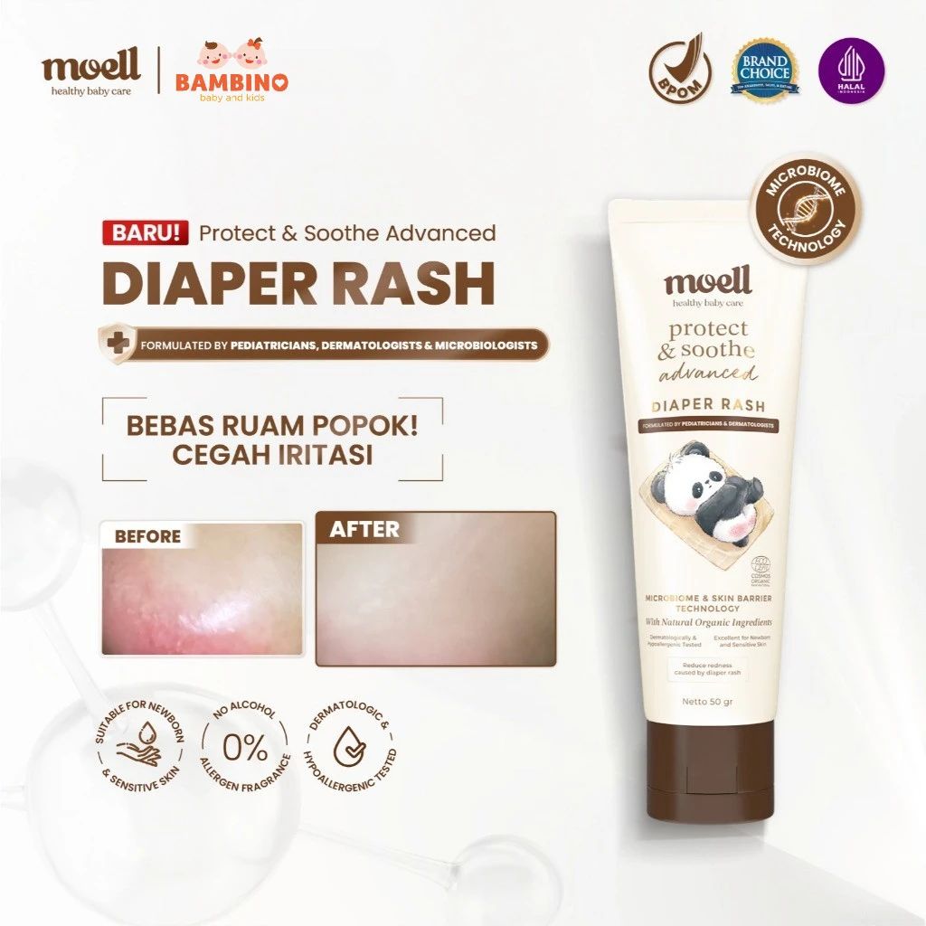 MOELL PROTECT & SHOOTHE ADVANCED DIAPERS RASH 50GR