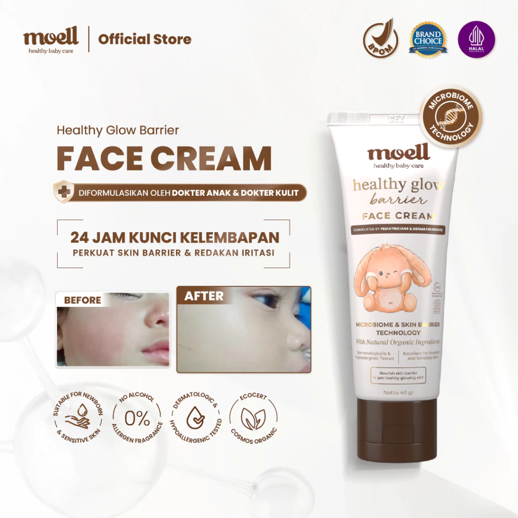 MOELL HEALTHY GLOW BARRIER FACE CREAM 40G