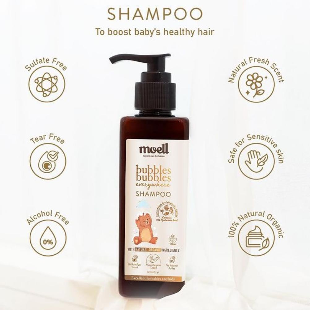 MOELL BUBBLES EVERYWHERE SHAMPO 185GR
