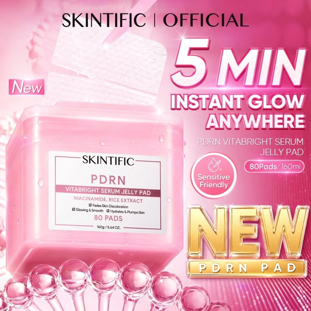 SKINTIFIC PDRN VITABRIGHT JELLY PAD 80PCS