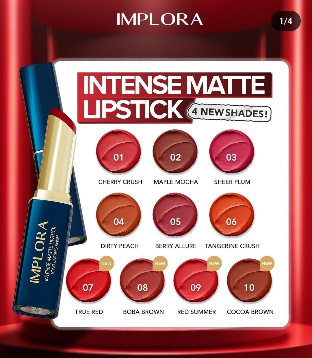 IMPLORA LIP INTENSE MATTE LONG LASTING