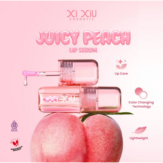 XI XIU JUICY PEACH LIP SERUM 3ML NATURAL PINK