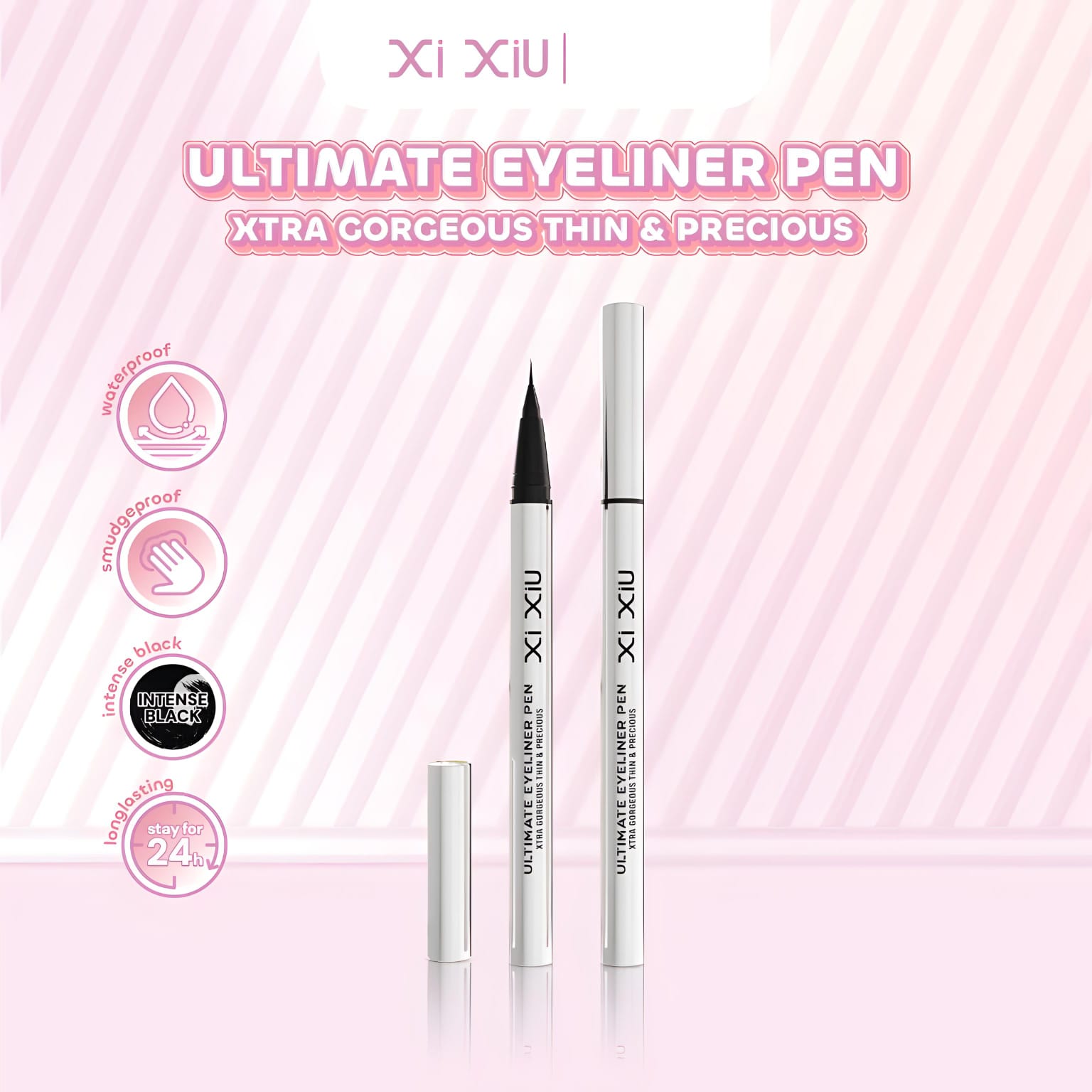 XI XIU ULTIMATE XTRA GORGEOUS EYELINER PEN 1ML (SILVER)